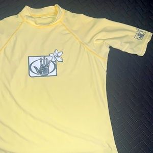 Yellow body glove shirt
